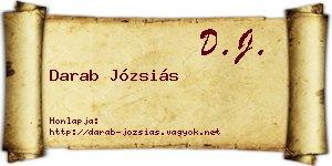 Darab Józsiás névjegykártya